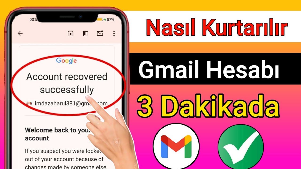 Gmail Hesabı Nasıl Kurtarılır | Gmail Şifre Kurtarma (2025 G&uuml;ncellendi)