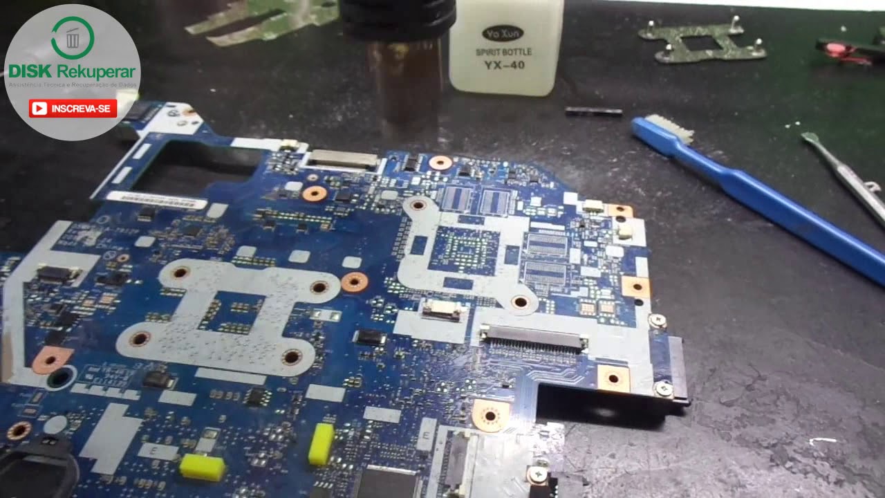 Notebook Molhou? Aprenda a consertar!