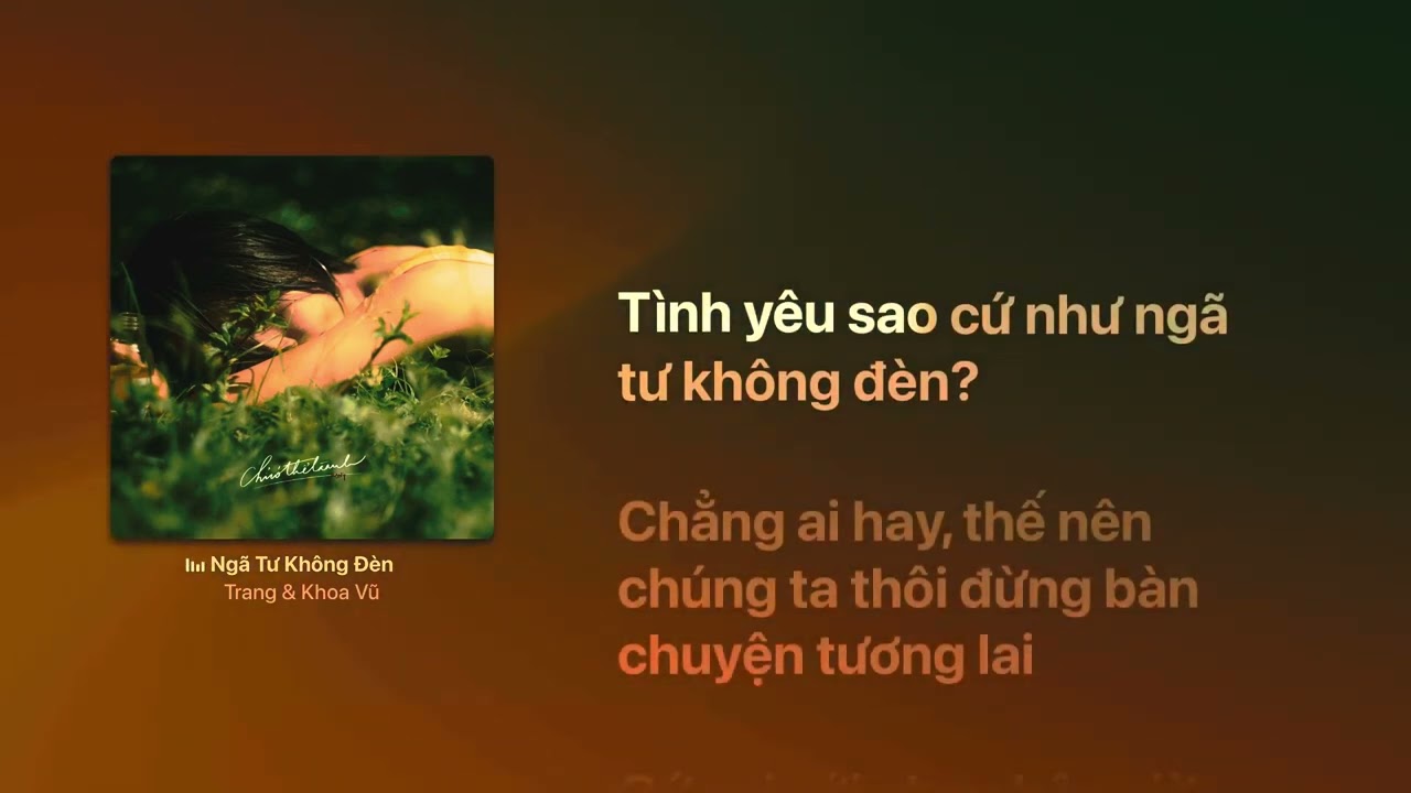 [Official Karaoke] Ngã Tư Không Đèn - Trang