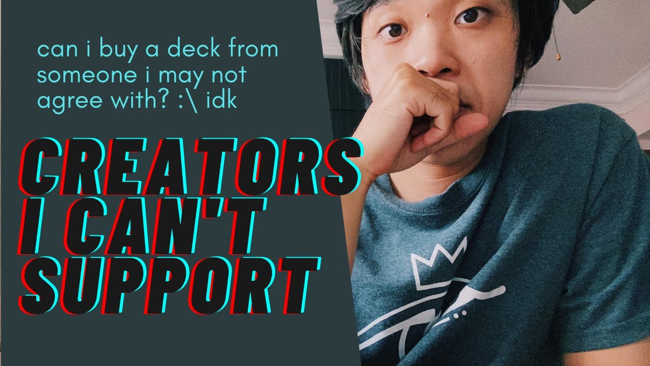 TAROT DECK CREATORS I CAN'T BUY FROM: struggles with deck purchasing and politics/feelings