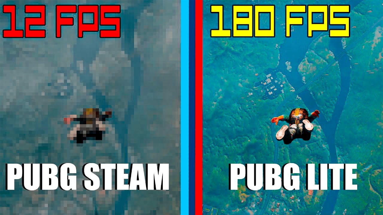 Тест PUBG Lite и PUBG steam на ОЧЕНЬ слабом пк/PUBG Lite vs PUBG steam