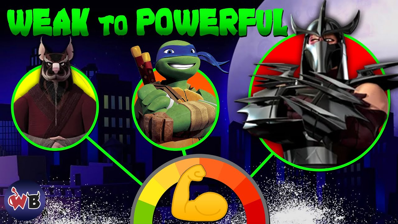 Teenage Mutant Ninja Turtles (2012) Characters: Weak to Powerful 🐢💪
