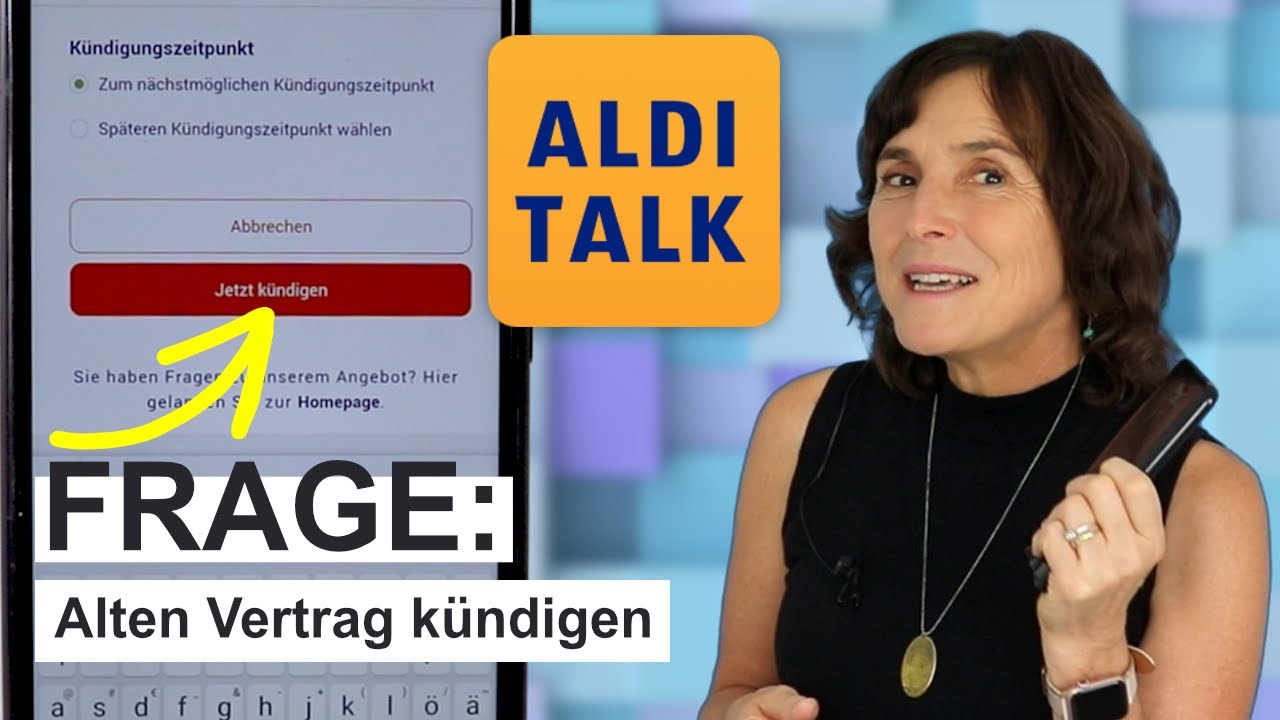 AldiTalk App: Alte Rufnummer kündigen. Wie geht das?