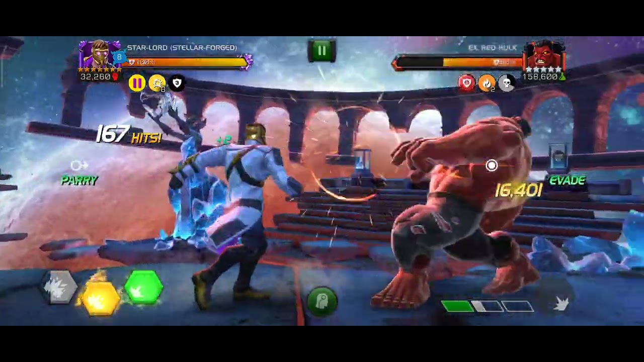 Rank 3 Star Lord Vs Red Hulk / Marvel Contest Of Champions| Mcoc
