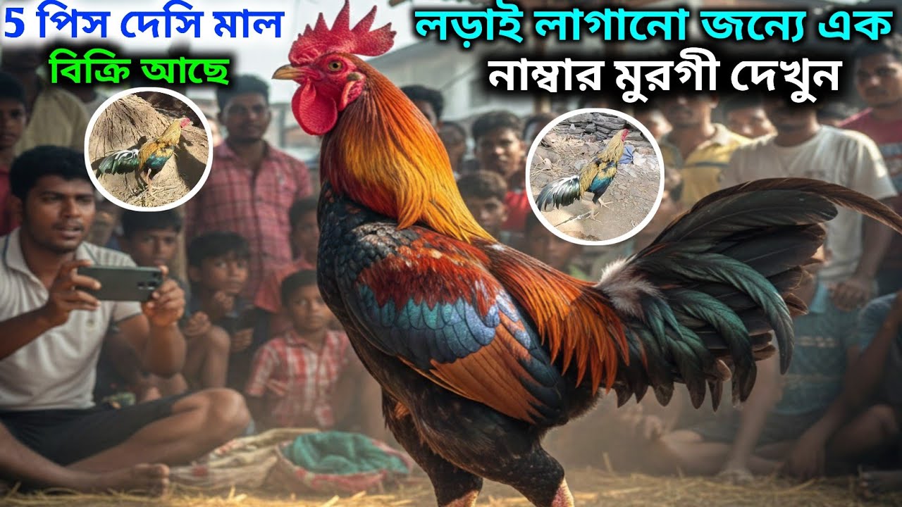 লড়াই লাগানো জন্যে এক নম্বর মোরগ দেখুন || 5 পিস দেসি মাল সেল || 