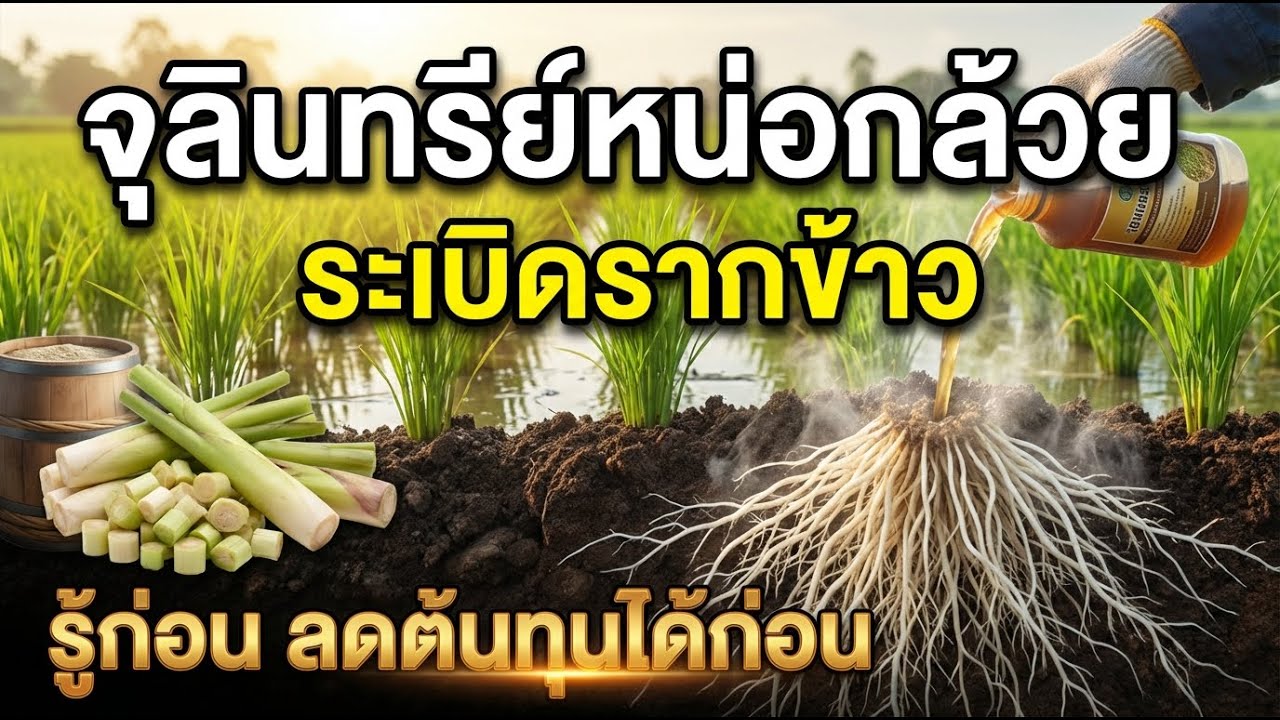 สูตร “จุลินทรีย์หน่อกล้วย” ระเบิดรากข้าว ต้นทุนต่ำ ทำง่าย