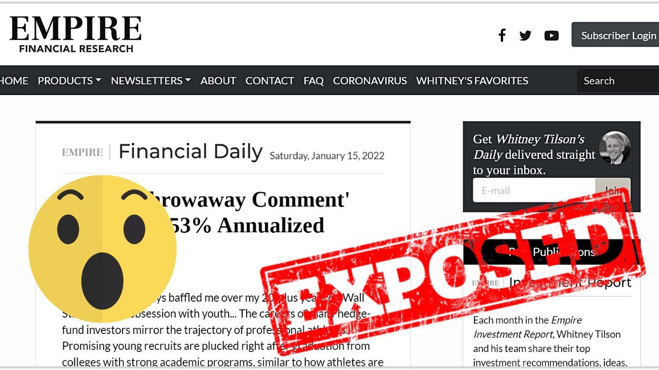 Review of Whitney Tilson's Empire Financial Research - Should You Trust Them?
