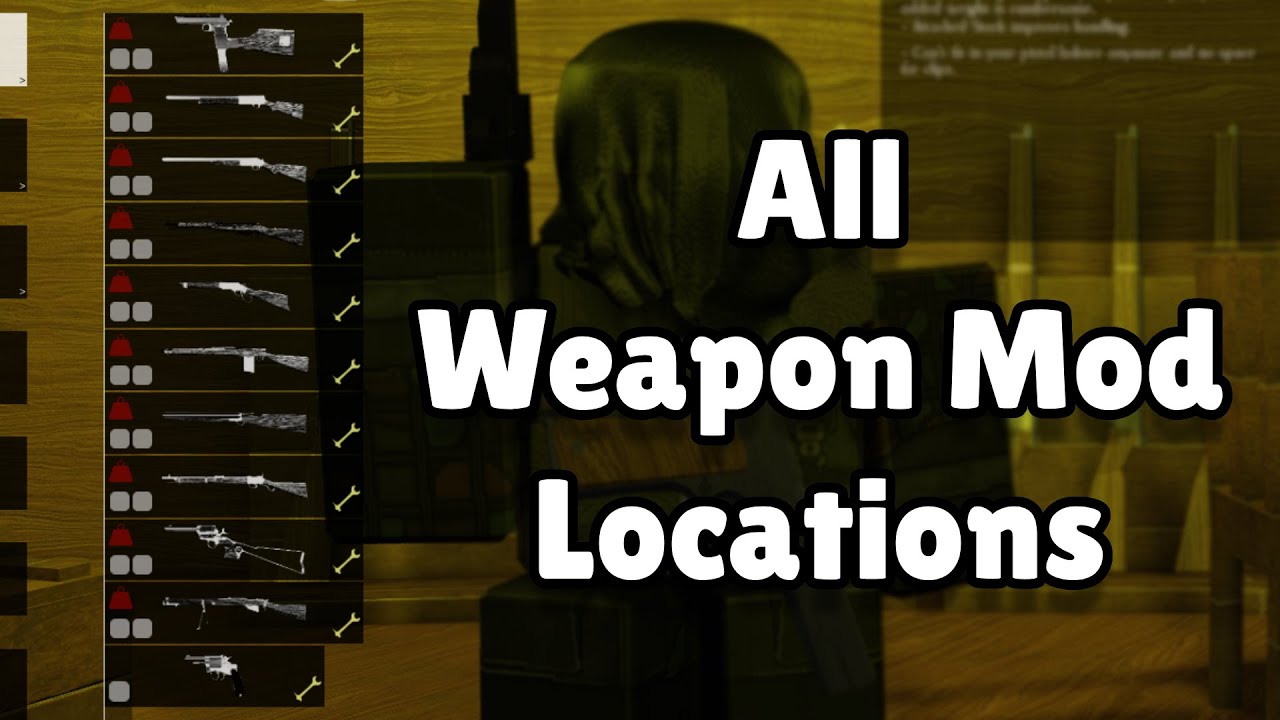 all weapon modifications guide | grave/digger v1.0