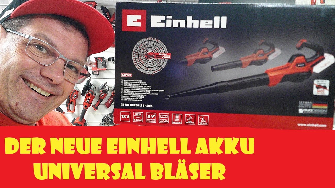Einhell Akku Universal Bläser GE-UB 18/250 Li E powerXchange @FrüchtlHarry @Einhell_DACH