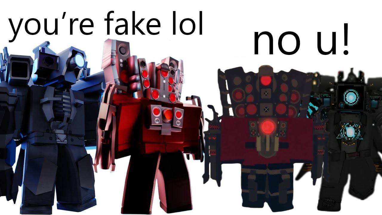 ALL TTD Titans meet their Skibi Defense versions… (Meme)