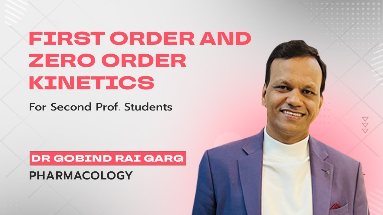 Understanding First & Zero Order Kinetics | Essential for Second Prof. Students | Dr Gobind Rai Garg