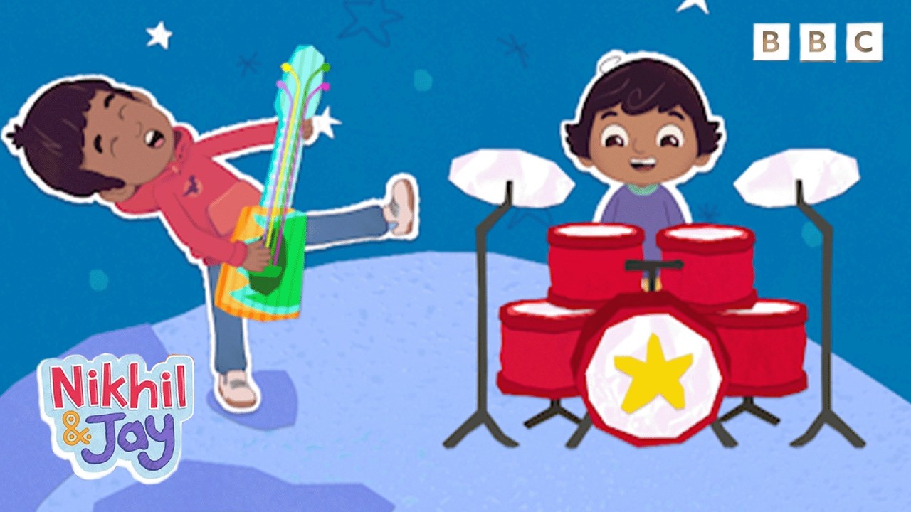 Nikhil and Jay Start a Rock Band | Nikhil & Jay Kids Cartoon on BBC iPlayer