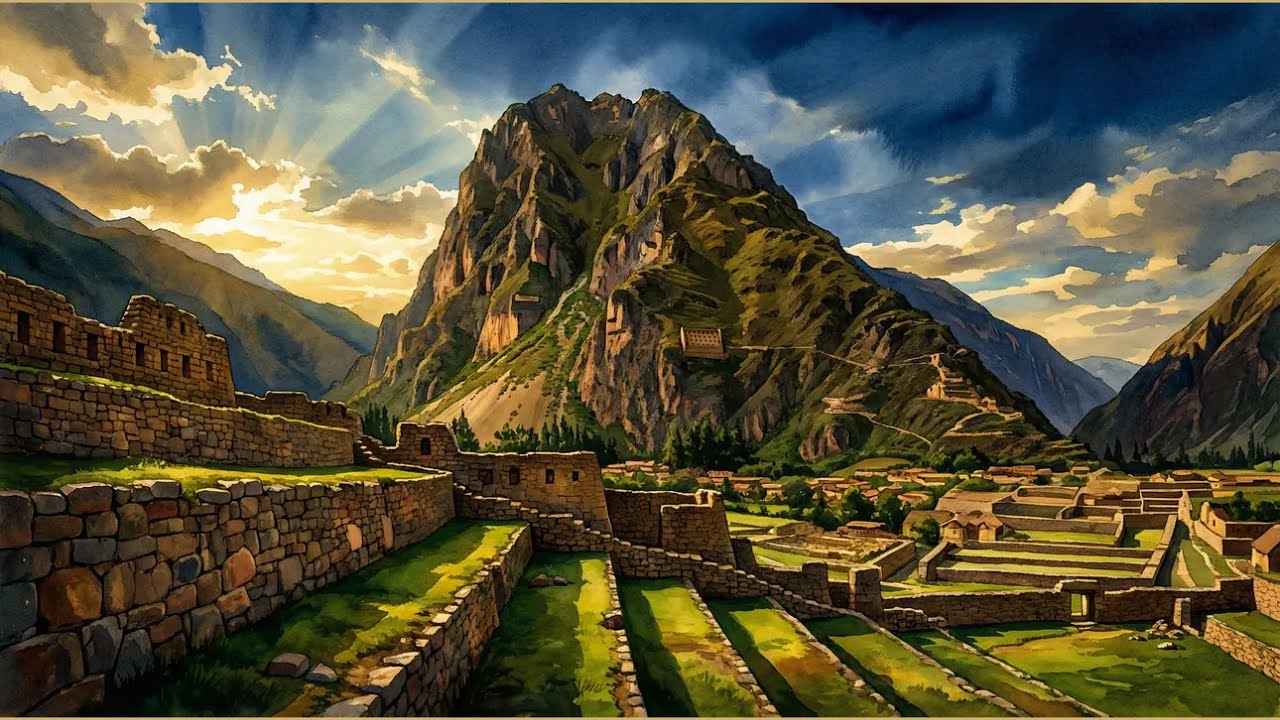 Ollantaytambo: a última grande fortaleza viva do Império Inca. #DJI Mini 3