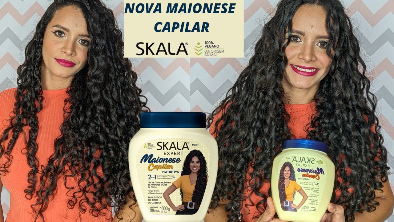 TESTEI A NOVA MAIONESE CAPILAR NUTRITIVA DA SKALA/será que  é melhor que a anterior?