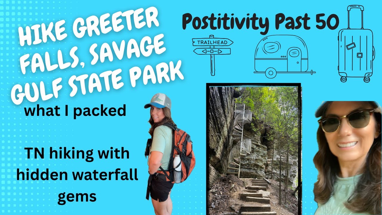 Greeter Falls hiking trail in Savage Gulf State Park, Tennessee