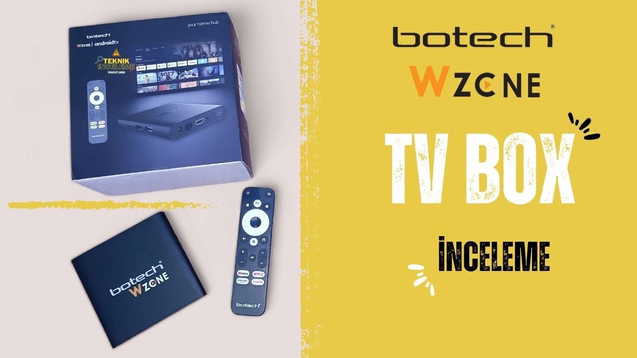 TV Box Arıyorsan İzlemelisin ''Botech Wzone'' (L1 Lisanslı Milli Teknoloji)