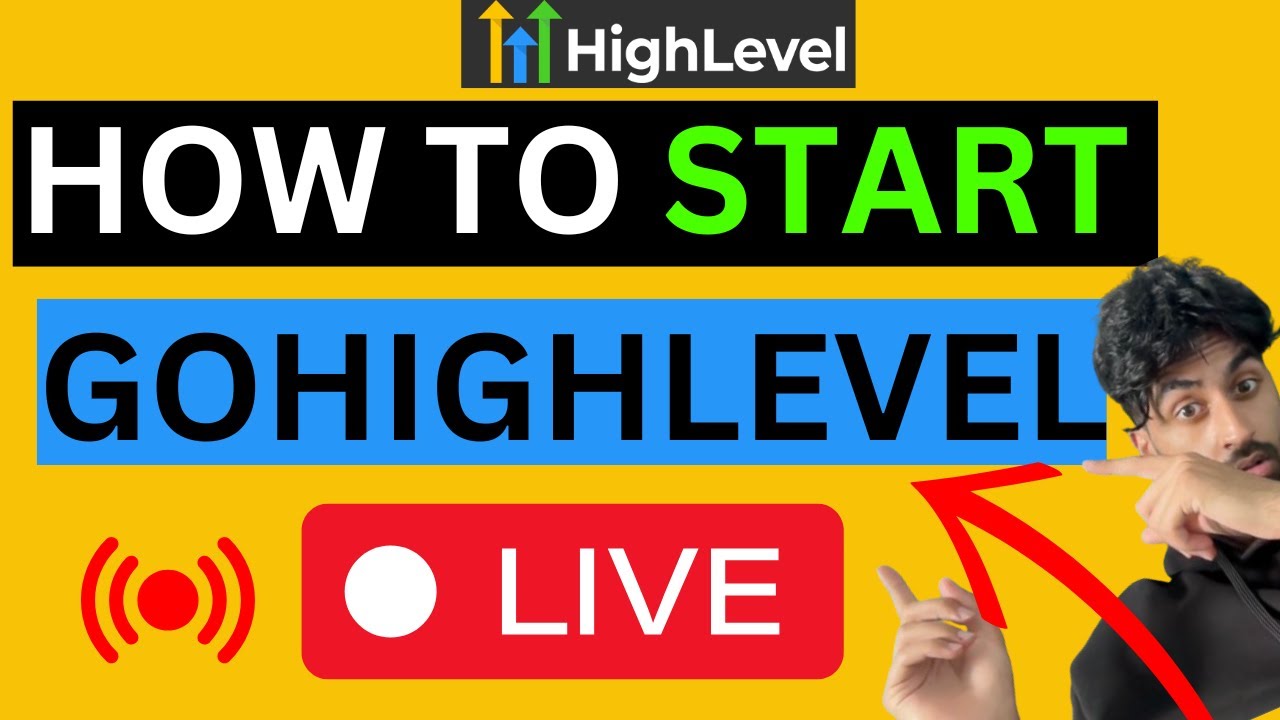 How to ACTUALLY get STARTED with GoHighLevel *LIVE* (step by step)