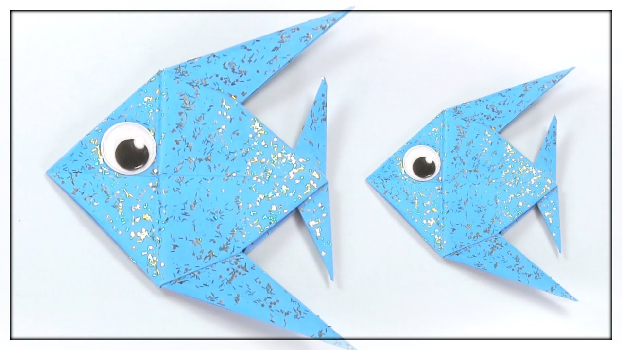 Origami - Papierowa Ryba 🐟 Jak Zrobić Rybę z Papieru? 🐠 Tutorial BJane
