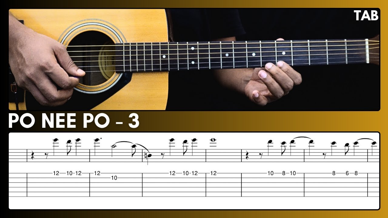 Po Nee Po Guitar tab | 3 | Anirudh Ravichander