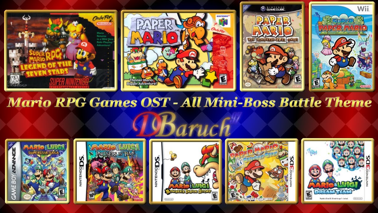 Mario RPG Games OST - All Mini-Boss Battle Theme