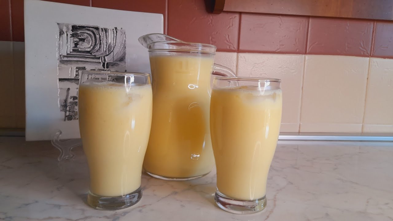 The best Creamy Pineapple drink. very simple, easy and quick to make