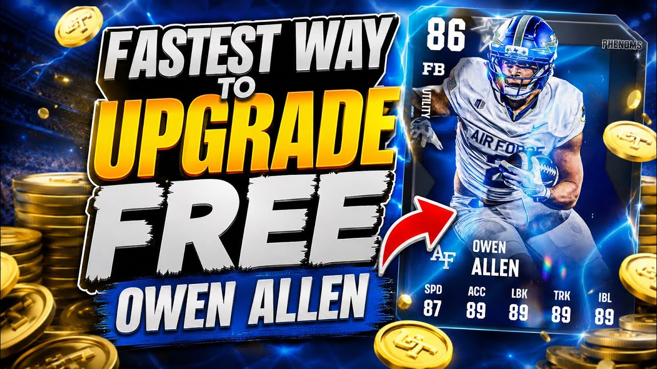 САМЫЙ БЫСТРЫЙ И ПРОСТОЙ СПОСОБ ПРОКАЧАТЬ БЕСПЛАТНОГО OWEN ALLEN В CFB27 ULTIMATE TEAM!