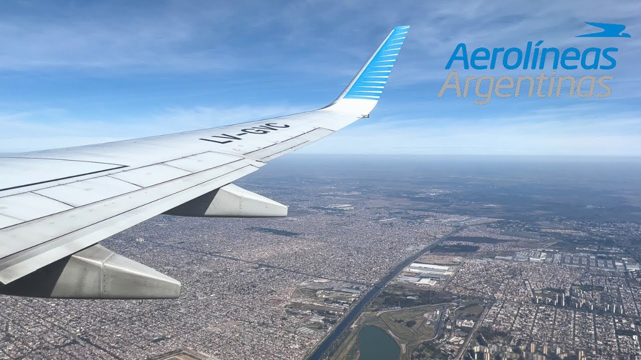Aerolineas 737 STUNNING Approach & Landing in Aeroparque (AEP)