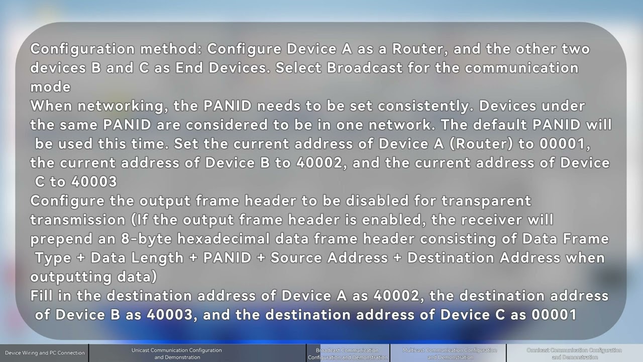 Ebyte EWD95M xxxNW22485 Series Networking Tutorial
