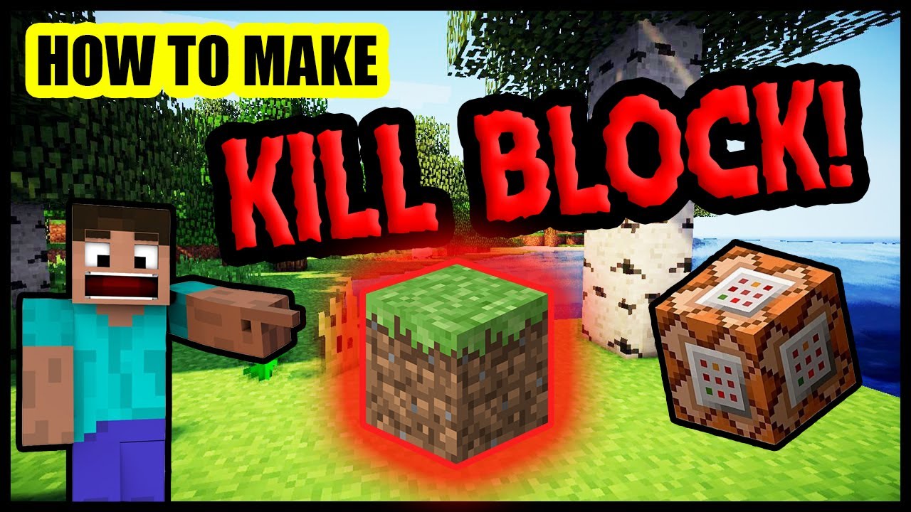 (Minecraft) How To Make Kill Block (Xbox/PS/Switch/Win10)