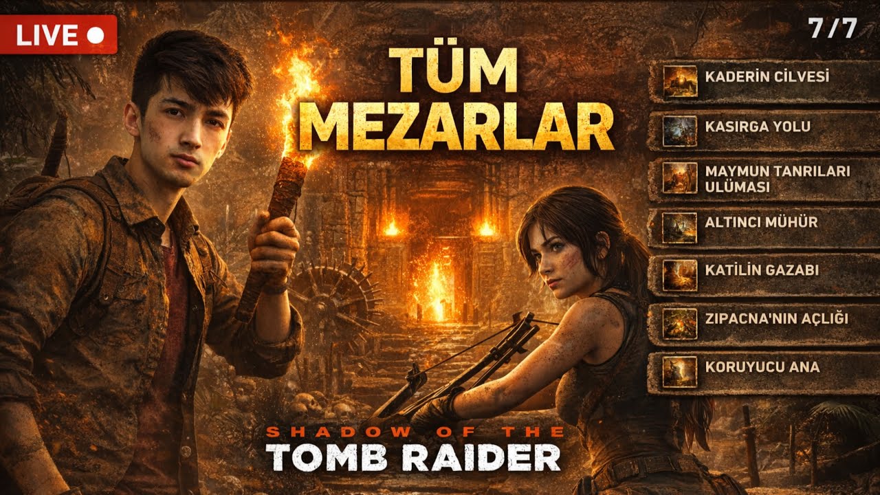 Shadow of the Tomb Raider Türkçe | TÜM EKSTRA MEZARLAR! Zor Bulmacalar & Gizli Tapınaklar (FINAL)