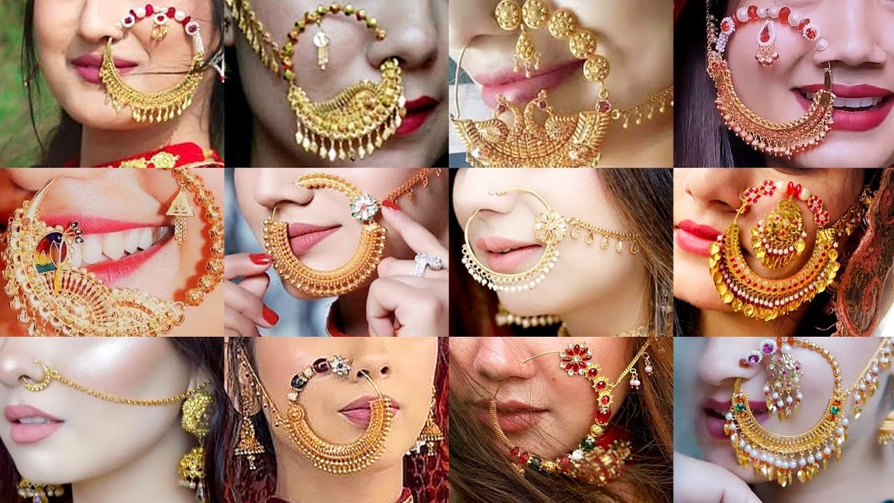 Latest Lightweight Gold Nose Ring Designs  Beautiful सोने की नथ डिज़ाइन 2025 New Gold bridal Nathiya