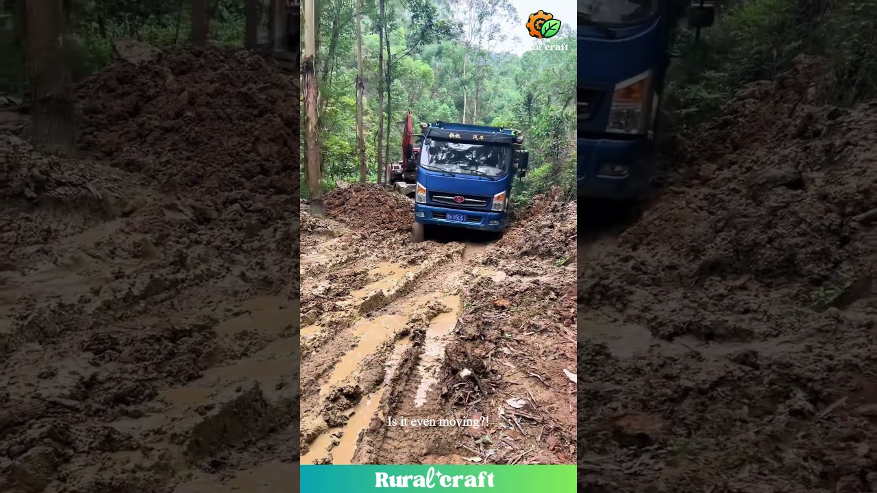 This Truck is SERIOUSLY Stuck in the Mud! Will it EVER Get Out?! #truck #mud #stuck #fail #offroad