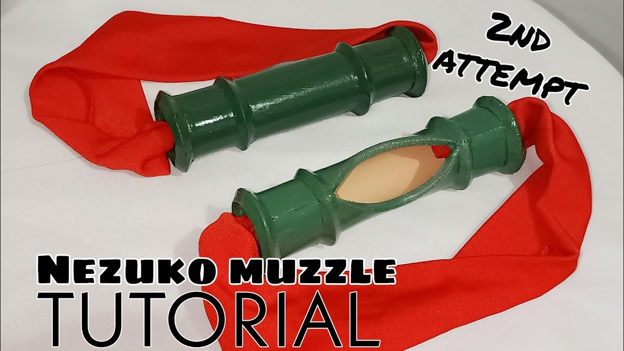 Nezuko Bamboo Muzzle Tutorial | Made Easy to Wear and Convenient