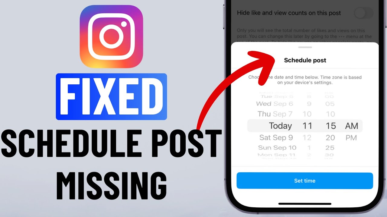 [FIXED] Instagram Schedule Post Option Missing or Not Working (2025)