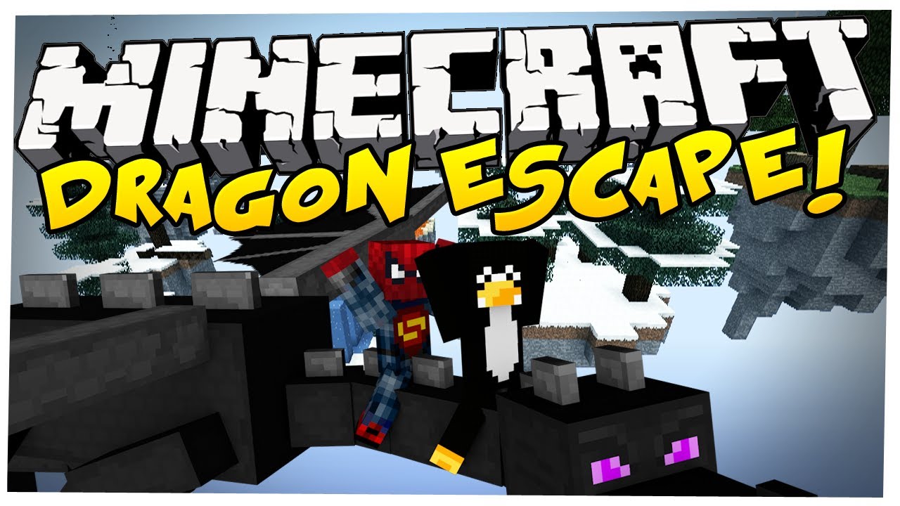 Minecraft: BLOW TO ZROBI? - DRAGON ESCAPE! Mini-Game w/ Pingwin i MinecraftBlow