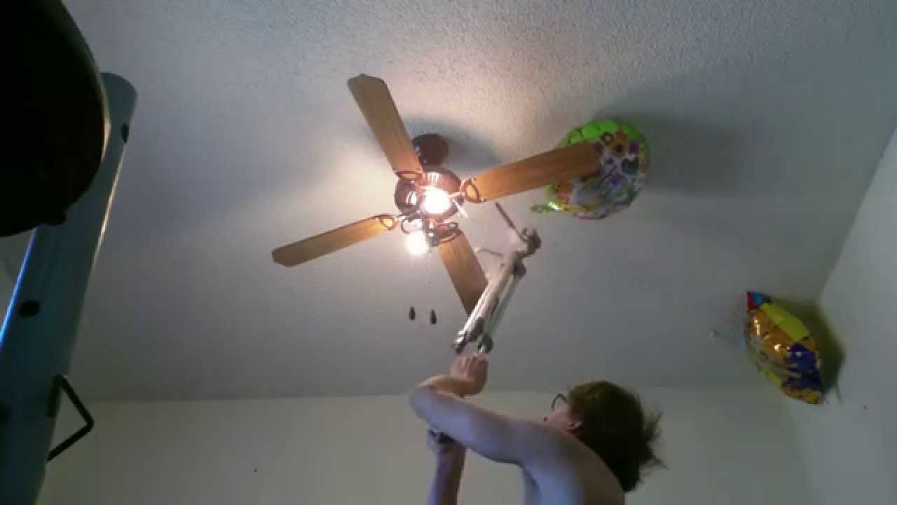 Wheelchair style - Unraveling Birthday Balloon From Ceiling Fan - L1 injury 4-21-14