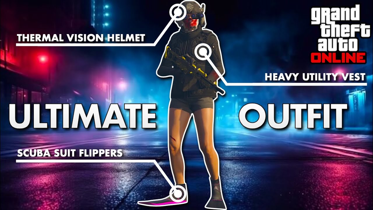 ИДЕАЛЬНЫЙ НАБОР в GTA Online! Слияние акваланга, тяжёлого жилета и шлема-тепловизора