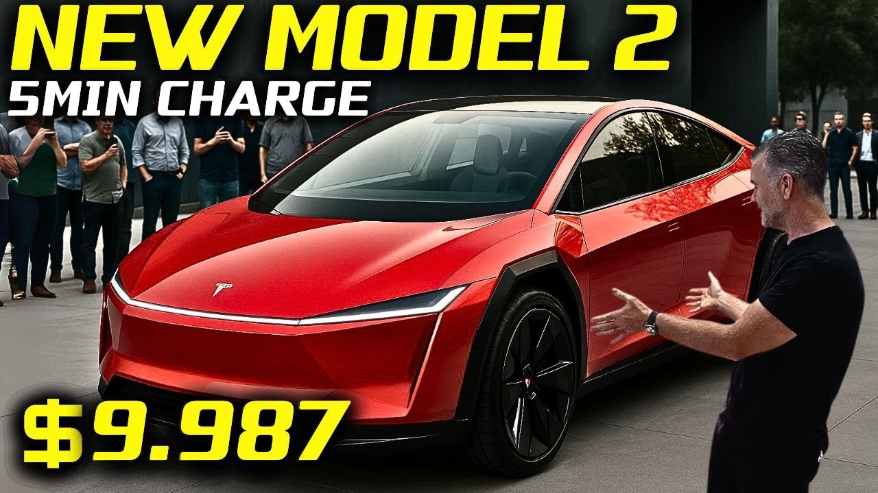 NEW TESLA MODEL 2 for $9,875 with 300 Mile Range and 15 MIN FAST CHARGING! Elon Musk SHOCKS!