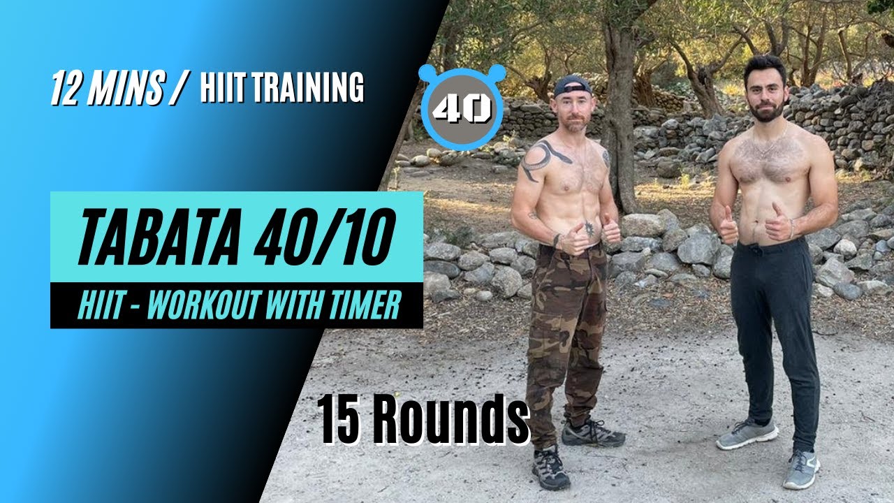Tabata workout 40/10  - full body (no equipment)