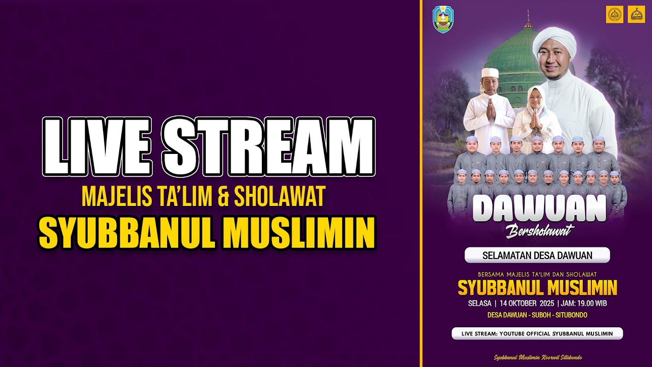 LIVE DAWUAN BERSHOLAWAT BERSAMA SYUBBANUL MUSLIMIN - DAWUAN - SITUBONDO