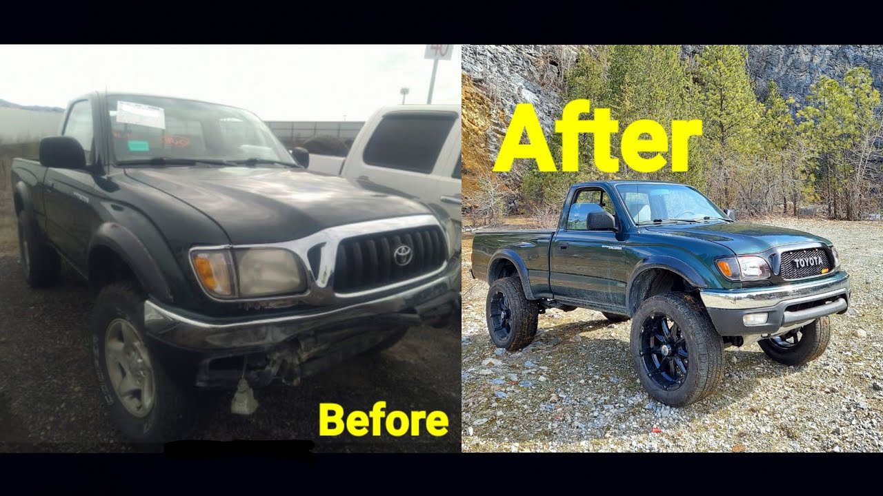 Building a Wrecked 2002 Toyota Tacoma in 10 mins