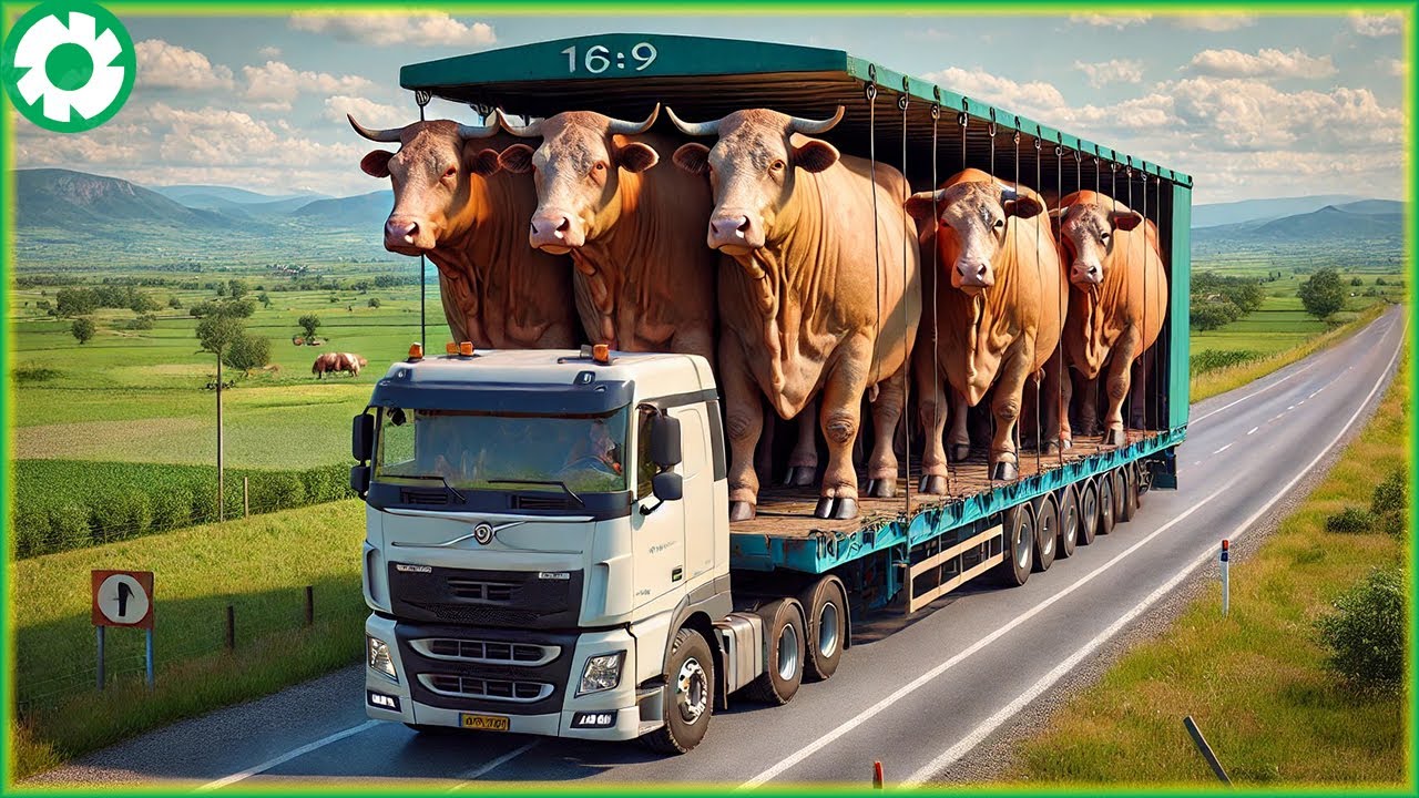 Transporting Cows This Way - Biggest Heavy Equipment Machines | Agriculture Technology