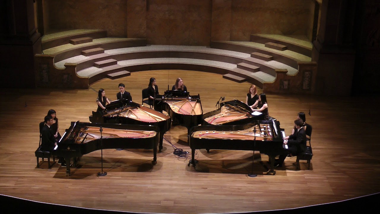 Smetana - Die Moldau for 5 Pianos