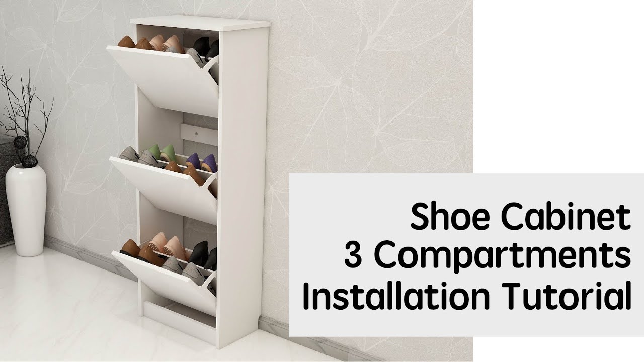 Shoe Cabinet Installation Tutorial 2 & 3 Compartment