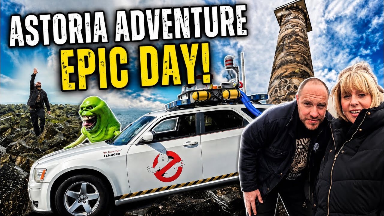Goondocks Ecto-1 & Driving on the beach plus The Astoria Column  