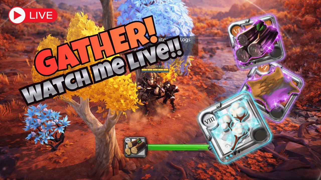 BECOME RICH BY GATHERING 🔴[Albion Online Live] Road TO 1 Billion Silver! PH Player
