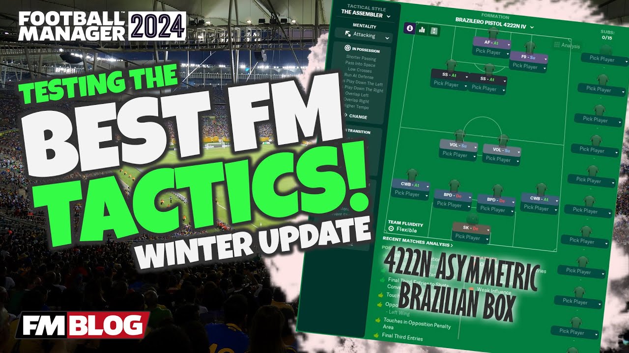 4222N ASYMMETRIC BRAZILIAN BOX | Testing the Best FM24 Tactics | Football Manager 2024