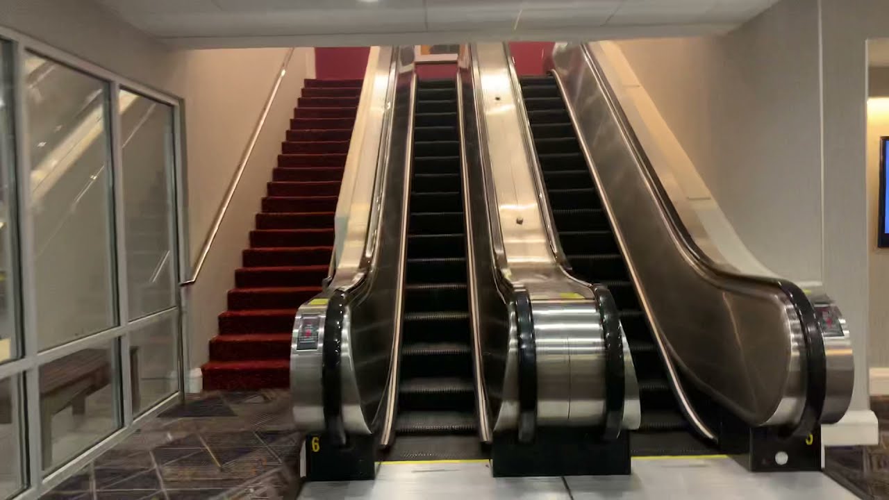 EPIC FAIL Partially Former AMAZING OTIS escalators @ Hyatt Regency Main Tower Downtown Atlanta, GA