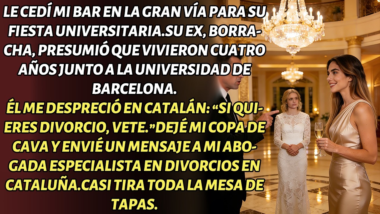 SU EX GRITÓ SU PASADO CON ÉL; ME LLAMÓ IGNORANTE.CONTACTÉ A MI ABOGADO Y PERDIÓ EL COLOR.