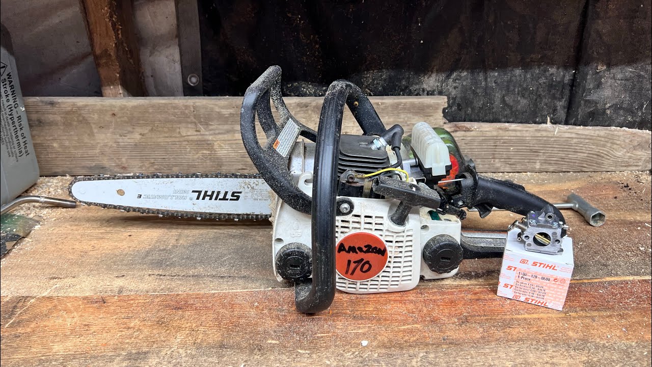 Stihl ms170 (Amazon 170) carb swap